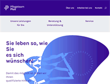 Tablet Screenshot of pflegeteam-plus.de